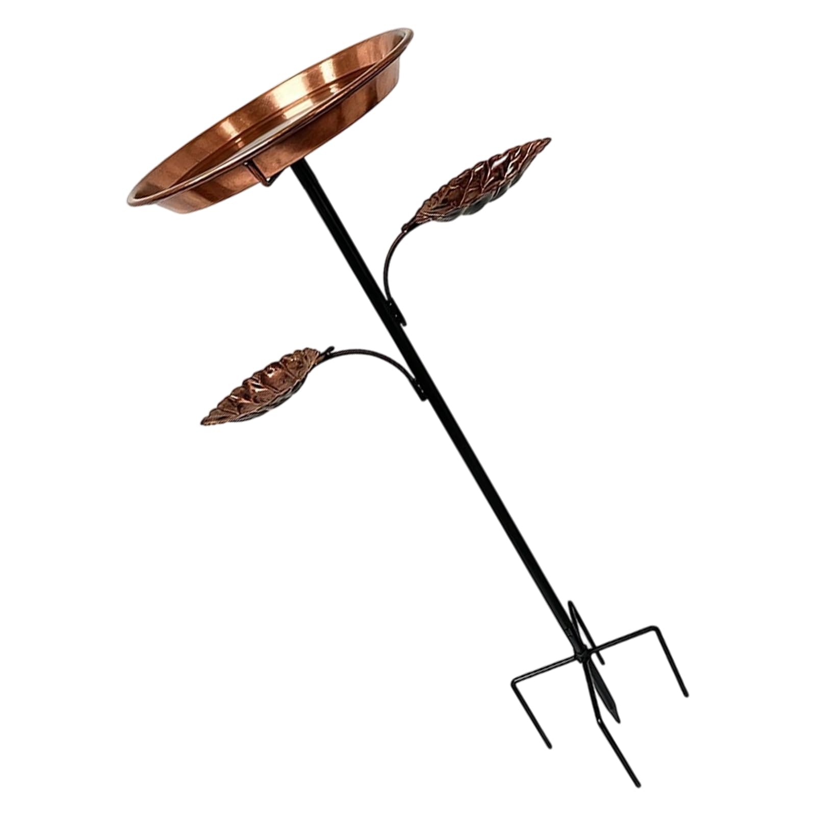 Hredyqw Elegant Metal Bird Bath And Feeder For Garden With Stable 5 Leg Base Attracts Wild Birds Patios Outdoor Decors