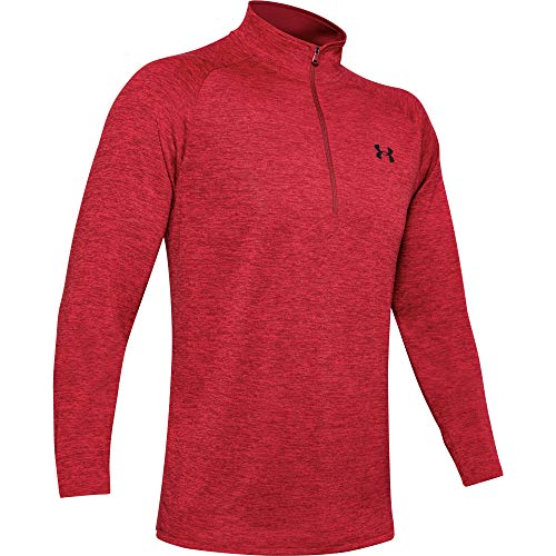 Under Armour Men's Tech 2.0 1/2 Zip-Up T-Shirt , Cordova (615)/Black , Large