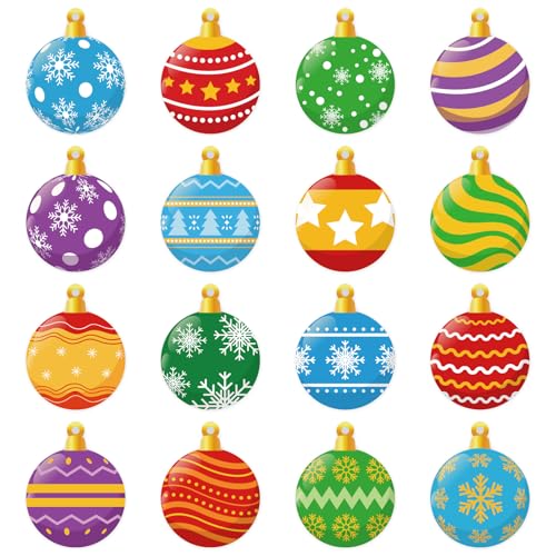 Imanes decorativos de Navidad para nevera, 16 piezas miniatura 1