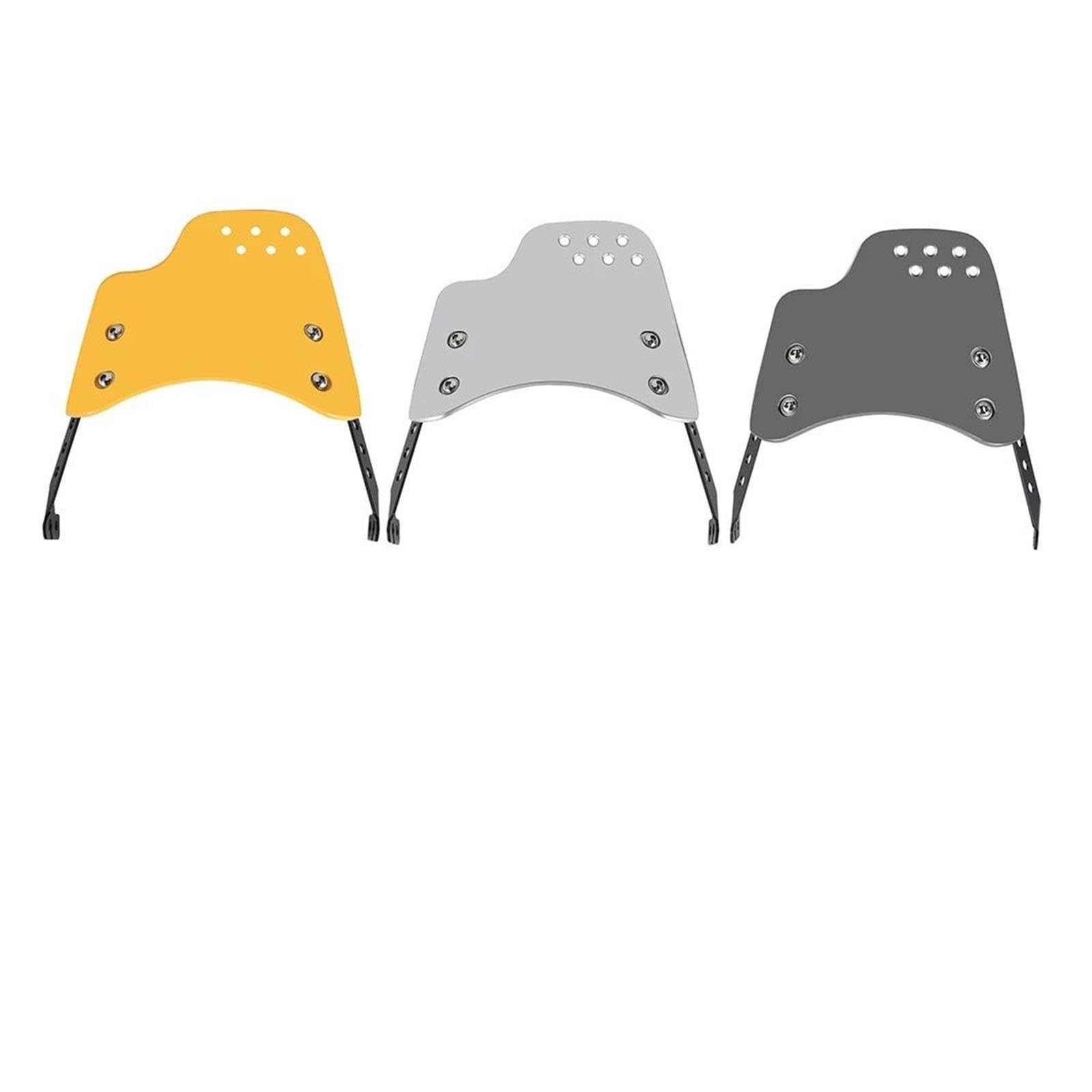 Parabrezza Anteriore for Moto Parabrezza for Zanzariera | Protezione Argento/Giallo for Universali Compatibili con Ducati Scrambler(Yellow)
