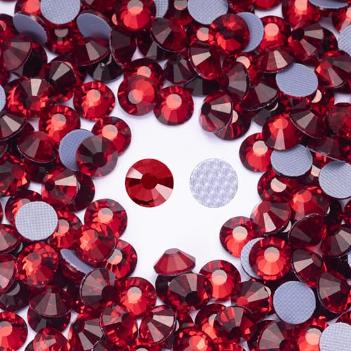 Image of Hotfix Rhinestones Bulk 3000PCS SS10 (2.7-2.9mm), Siam Glass Rhinestones for Clothes, Tumblers, Shoes DIY, Heat Transfer Flatback Gems for Crafts & Decoration