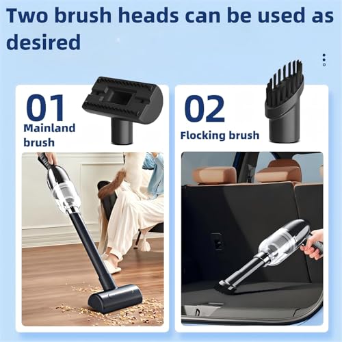 Image of QLECT 12kPA Powerful Suction 60W Wireless Hand Vacuum 3-in-1 Wireless Portable Vacuum Cleaner, BLDC Motor HEPA Filter, Compact & Lightweight for Car, Home use, & Pet Hair