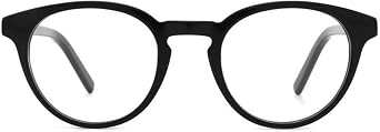 Round Reading Glasses for Men Women Vintage Mini Lightweight Computer Reader Eyeglasses with Spring Hinge