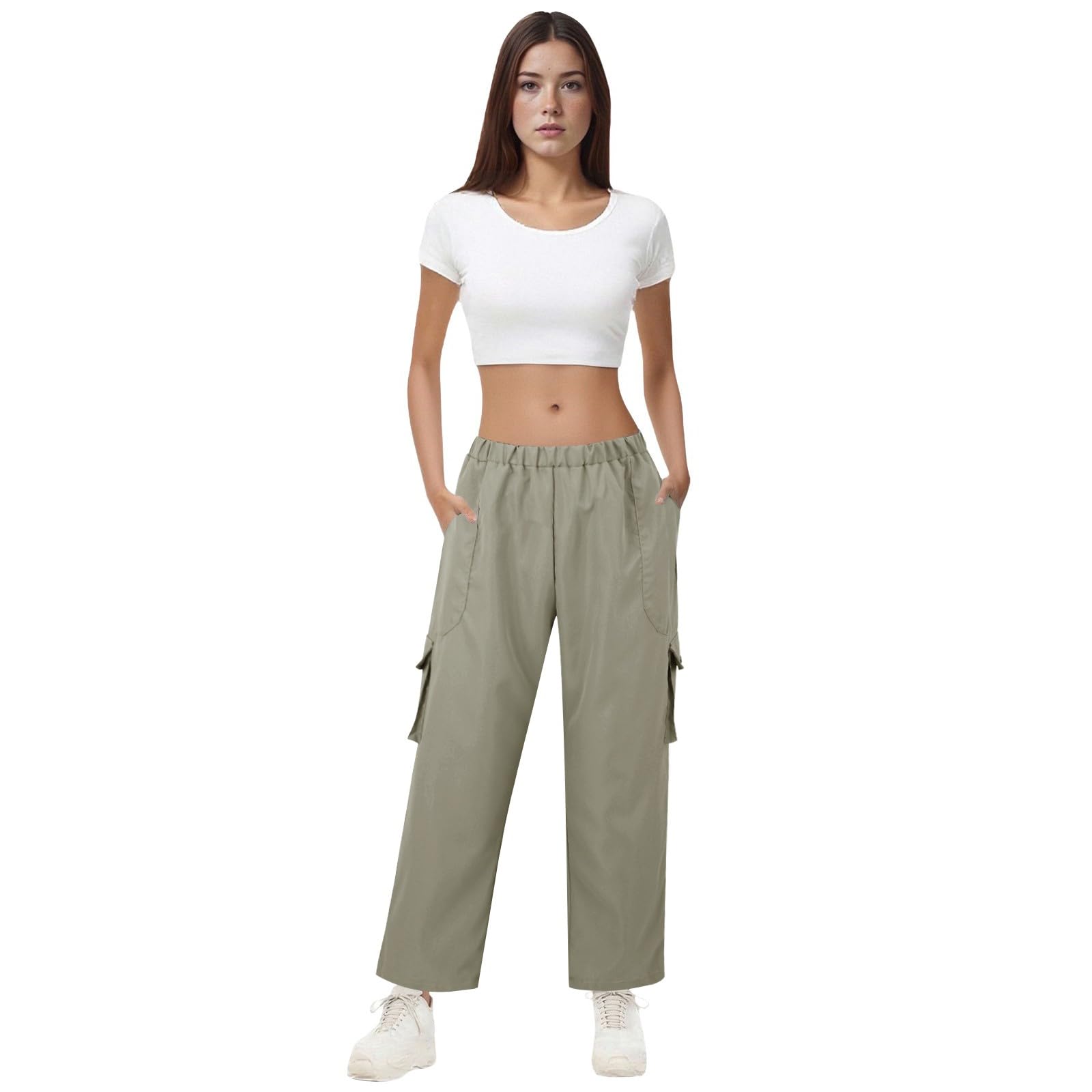 Pantalones de trekking para mujer, de verano, estilo deportivo, con