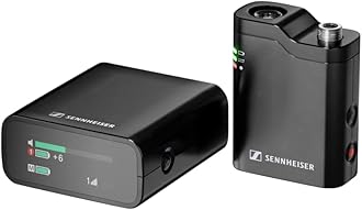 Sennheiser Pro Audio Profile Wireless 1-Channel All-in-One 2.4 GHz Clip-On & Handheld Microphone System | Includes Receiver, Clip-On Microphone Transmitter, Mounting Accessories, and Carrying Pouch
