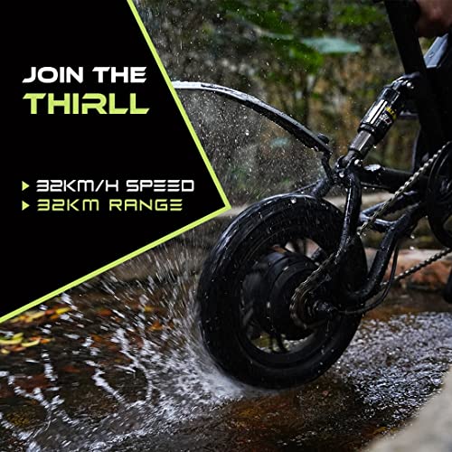 Image of UBOARD Spacebike X Electric Cycle,Dual Disc Brake,BIS Approved,Speed of Upto 25km /h, (White)