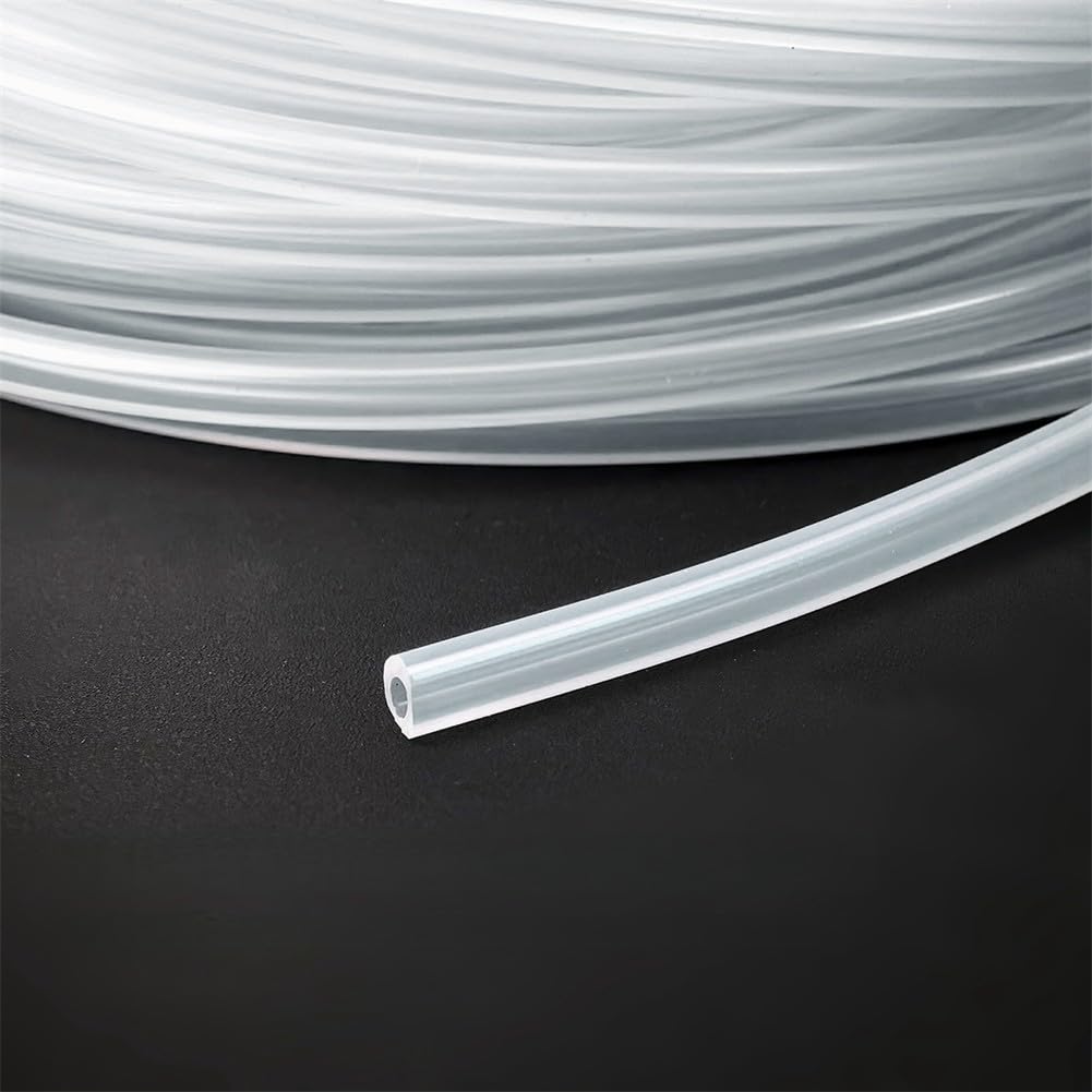 Tubo in silicone 3 x 6 mm 50 m per parti di ricambio per macchine da caffè, tubo flessibile ad alta temperatura per uso alimentare per linee di latte e acqua, compatibile con macchine da caffè