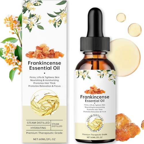 Frankincense Essential Oil for Skin – Frankincense Oil for Face & Body, Improve Fine Lines & Stretch Marks, Hydrates & Soothes, Natural Aromatherapy Essence for Skin Care & Spa