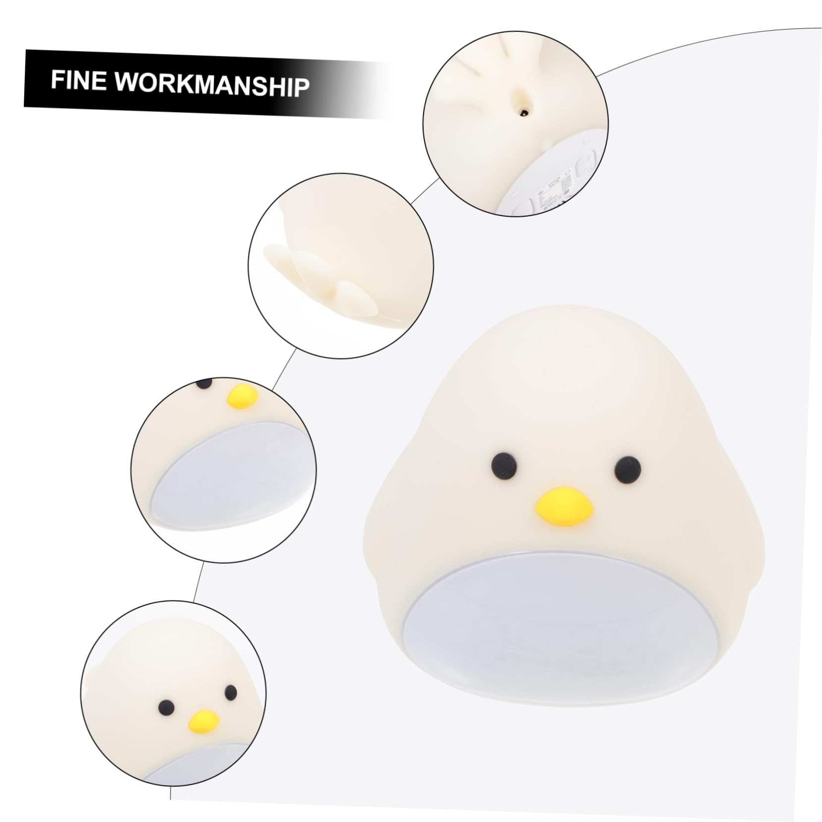 Cabilock 1juego Reloj Despertador Infantil Luz Nocturna y Función De Alarma De Mesita Para Diseño y Práctico Para Dormitorios Para Cambios De Pañal y Alimentación Nocturna