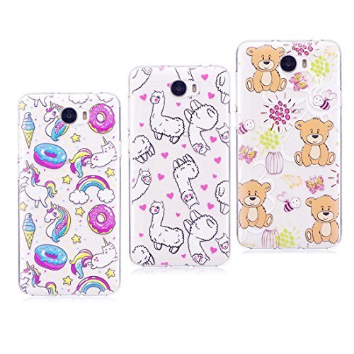 [3-Pack] Silicona suave Carcasa para Huawei Y5 II/Y5 2, funda para Y5...