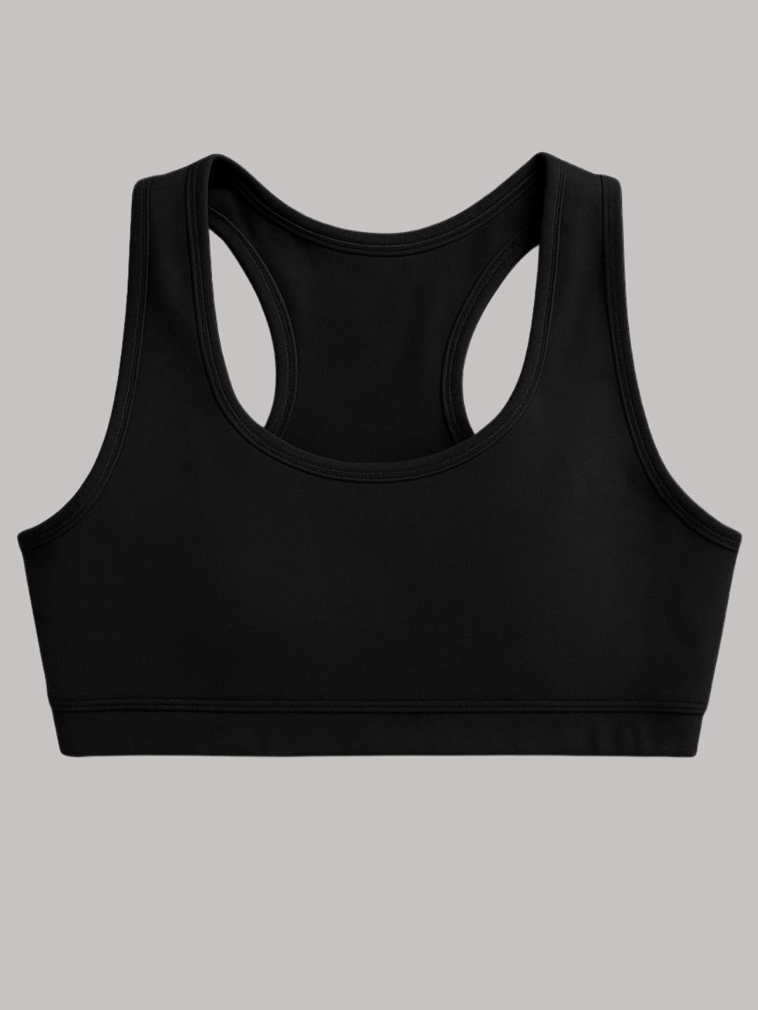 A.T.U.N. (ALL THINGS UBER NICE) Reggiseno sportivo per ragazze in cotone per adolescenti e adolescenti (confezione da 3) | Maglietta non imbottita per principianti | Comodo reggiseno per allenamento