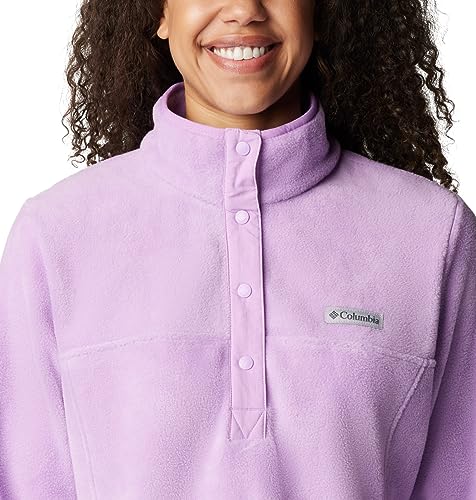 Image of Columbia Womens Benton Springs Half Snap II Pull Over Fleece Jacket, Dark Stone /Canoe /Vintage Blue, 3X