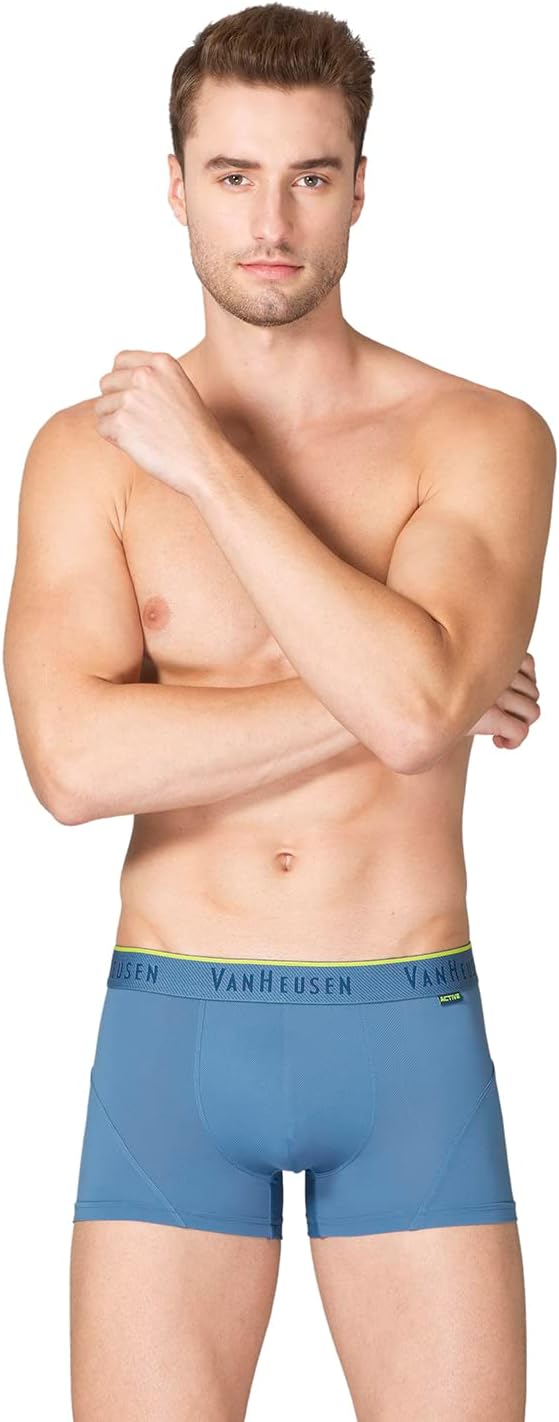 Van Heusen Men Breathable AIR Series Active Trunk - Microfibre Elastane- Swift Dry, Elasticized Waistband