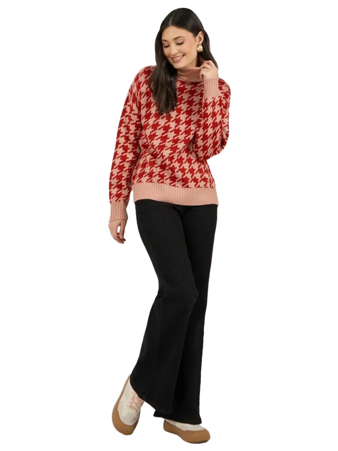 styli Women's Acrylic Modern Pullover-picture-22