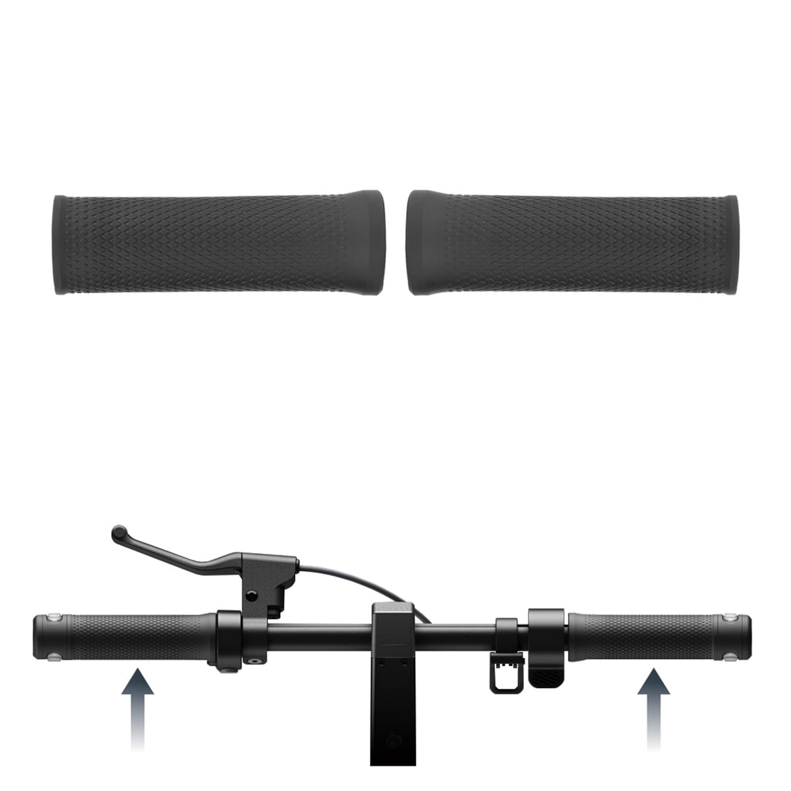 Puños de manillar for patinete eléctrico, Compatible for Ninebot, Max G2 G65, antideslizantes, silicona manillar eléctrico para e(2pc)