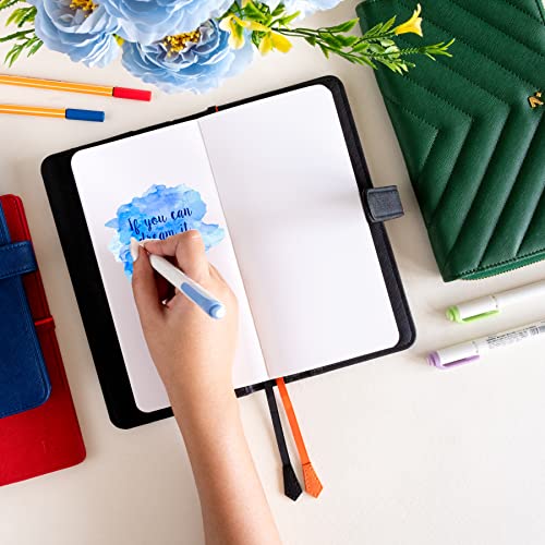 Image of NEORAH - PETITE Dotgrid Notebook SOFT COVER |Organiser REFILL| Dotted notebook Journal| 110 GSM|160 pages (Size 21 cm x 10.5 cm)|Journaling, Writing,Note Taking Diary, Travellers Notebook - ORANGE