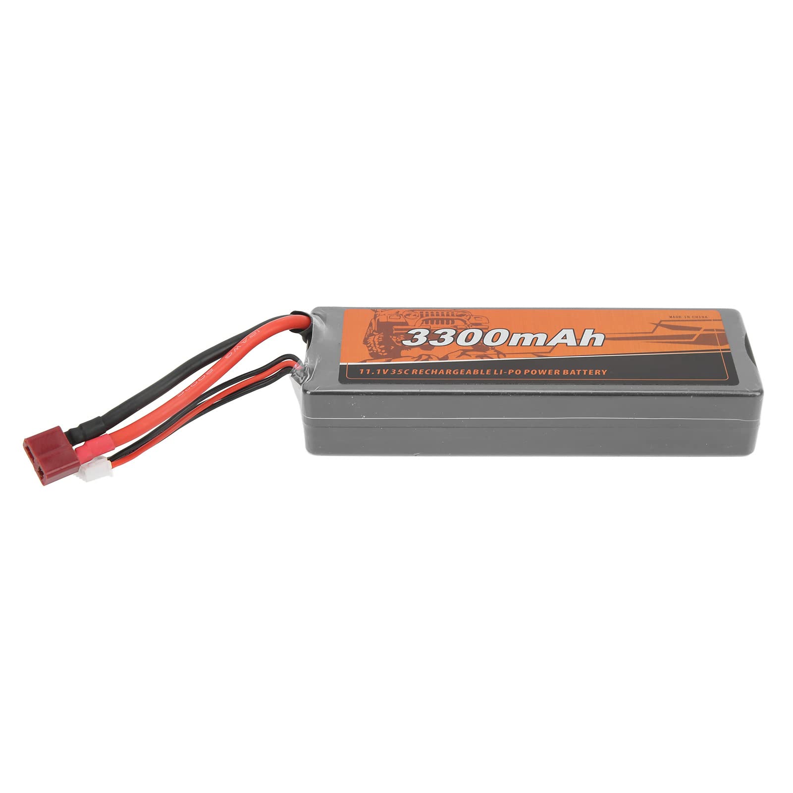 Batteria Lipo RC da 11,1 V, 3300 mAh, con connettore a T, per auto RC ZD Racing 1/10/12/8, materiale polimerico durevole
