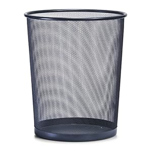 Zeller 17741 Prullenbak, Gaas, 29,5 x 35 cm, Antraciet