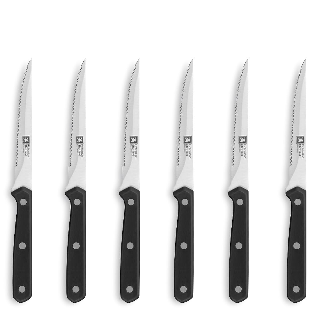 Richardson Sheffield Cucina Steak Knives, Set of 6, Silver