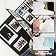 Coicok 1224 Stück Fotoecken Selbstklebend, Fotoecken, Fotoecken Selbstklebend Transparent, Klebeecken für Fotos, Fotosticker für Bilder, Alben, Scrapbook, DIY, Basteln, Fotoalbum Zubehör