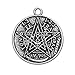 Collier Homme Pendentif Necklace Wiccan Talisman Pendentifs Tetragrammaton Pentacle Pentagram Pagan Amulet Charmes Antiques pour La Fabrication De Bijoux