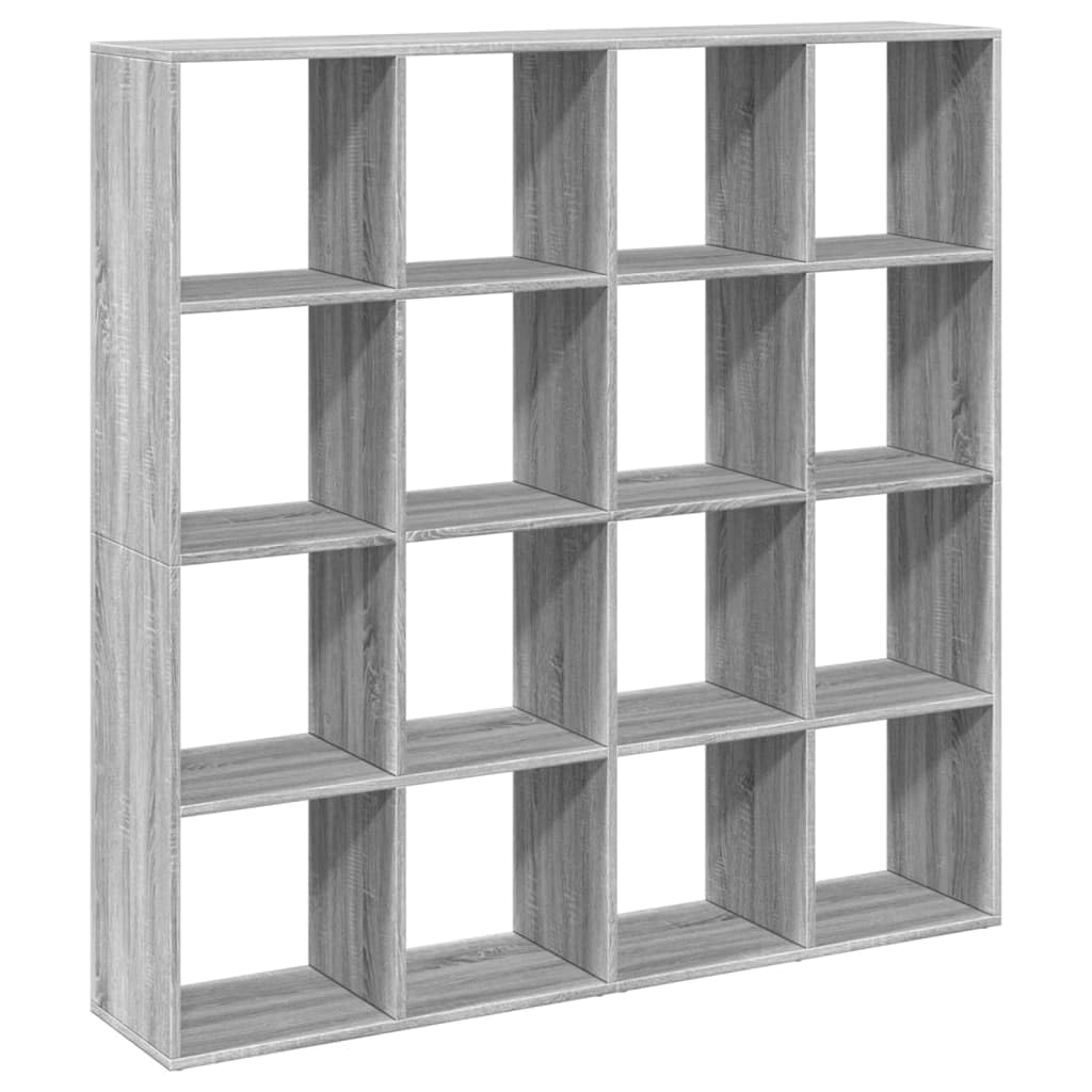 vidaXL Book Cabinet Grey Sonoma 137,5x29x137,5 cm Engineered Wood