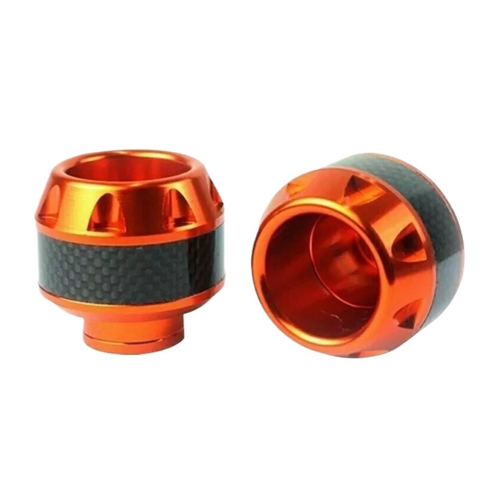 ZHAUPMCB Frame Sliders 2x Motorcycle Front Fork Frame Slider Crash Engine Protector Aluminum Universal Crash Pads(Orange)