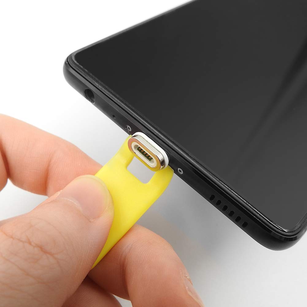 Gen-X Lighting Plug for 3 Tips in 1 Nylon Braided Magnetic Charging Cable, Support 3.0A Fast Charging & Data Transfer (No Cord, 2-Pack)