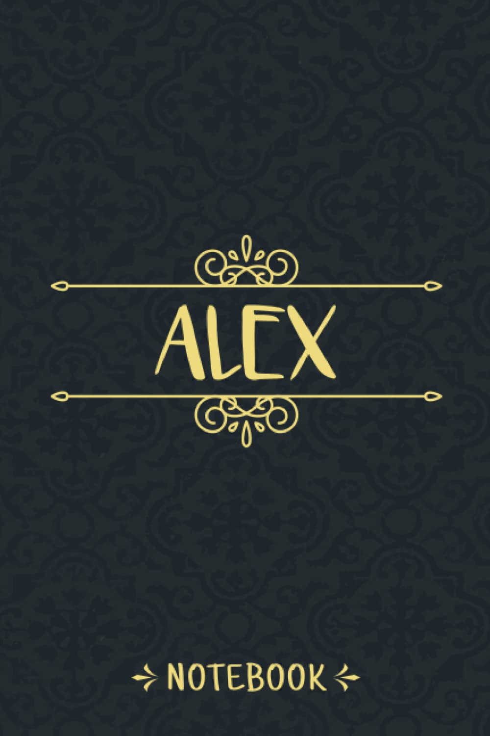 Alex Notebook: Personalized Name Vintage Journal For Alex, Birthday Gift For Men, Boys, Friends And Boyfriend, 6x9, 120 Ruled Pages, Matte Finish Cover