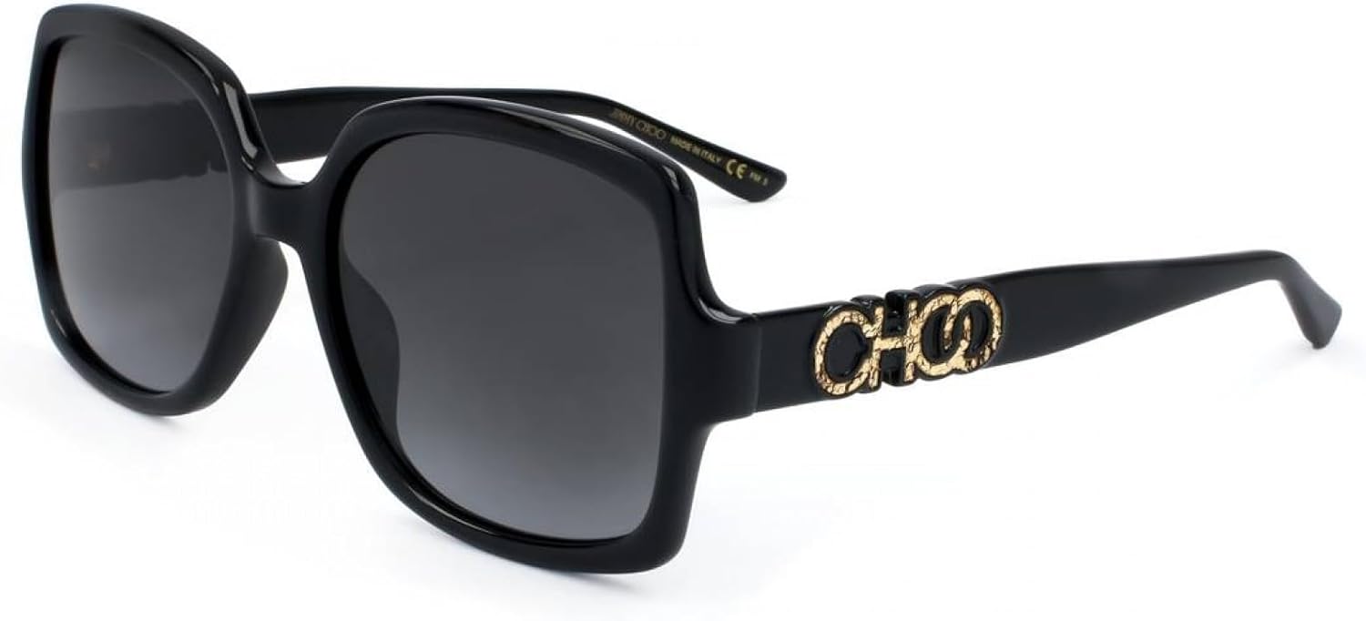 JIMMY CHOO Square Sunglasses Sammi/G 8079O Black 55mm