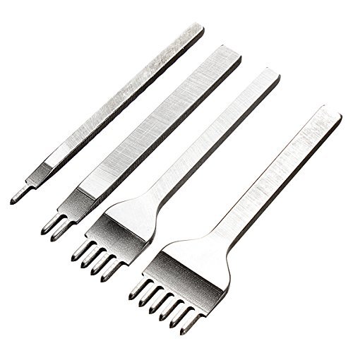 1-2-4-6 prong 3mm Leather Craft Punch Stitching Hole Punches Tools