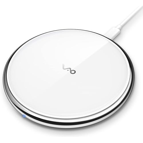 Fast Wireless Charger,Vebach Wireless Charging pad Compatible with iPhone 14/13/12 Pro Max/12/13/12 Mini/SE/11/11 Pro/XS/XR/8,Galaxy S20 S10 S9 S8, Note 10 Note 9 etc