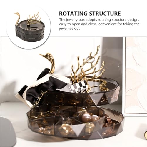 Boîte à bijoux cygne transparent : finis les colliers emmêlés et perdus - 8