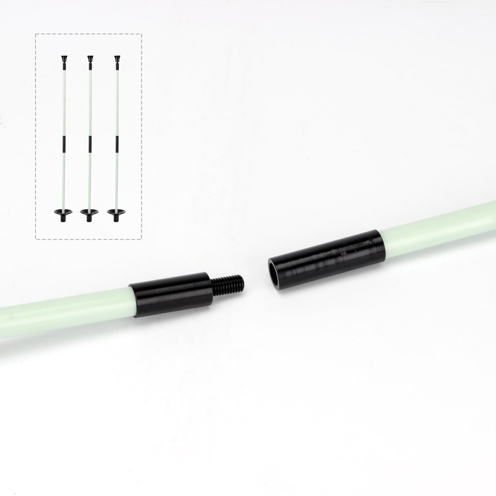 Golfflaggenstab, Golfstock-Pin, Flaggenmast, tragbar, abnehmbares Design, Übungs-Putting grüne Flagge, Stick für Hof, Club, Hinterhof, Golfplatz, 91 cm Höhen erhältlich, 3 Stück