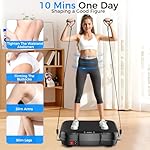 Vibration Plate Exercise Machine,Vibration Plate for Lymphatic Drainage Power Vibration Plate Machine Support 450 Lbs 250 Adjustable Speeds,Vibrating Plate Shake Plate Weight Loss for Women Men - Image 4