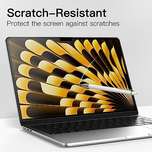 Image of JETech Screen Protector Guard for MacBook Air 15-Inch (M2-M5, 2023-2026), Anti-Glare PET Matte Film, Anti-Fingerprint, 2-Pack