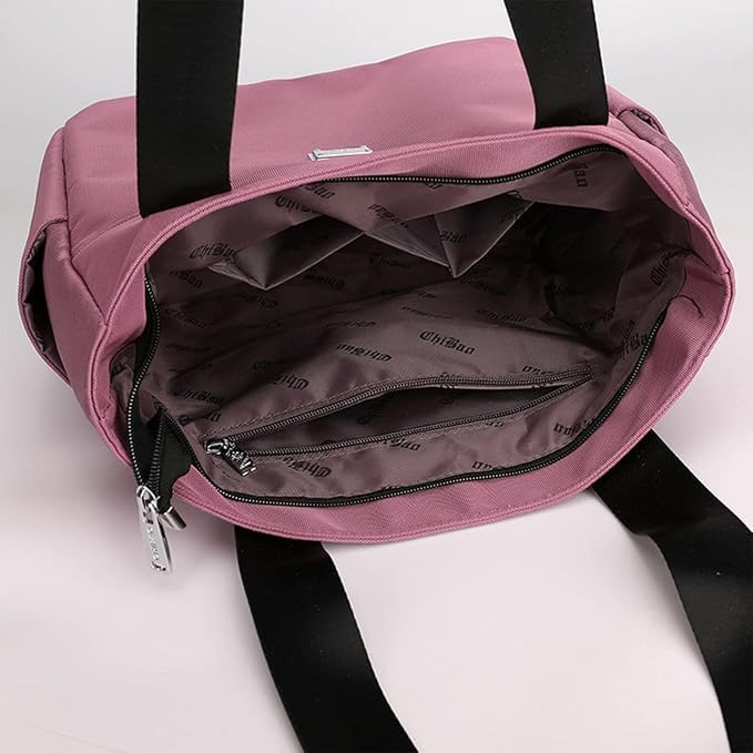 Aanahil Nylon Tote Shoulder Bag for Women – Lightweight Waterproof Handbag with Double Handles | Large Capacity Top Handle Tote for Work, Gym, Travel & School (Multicolor) 2