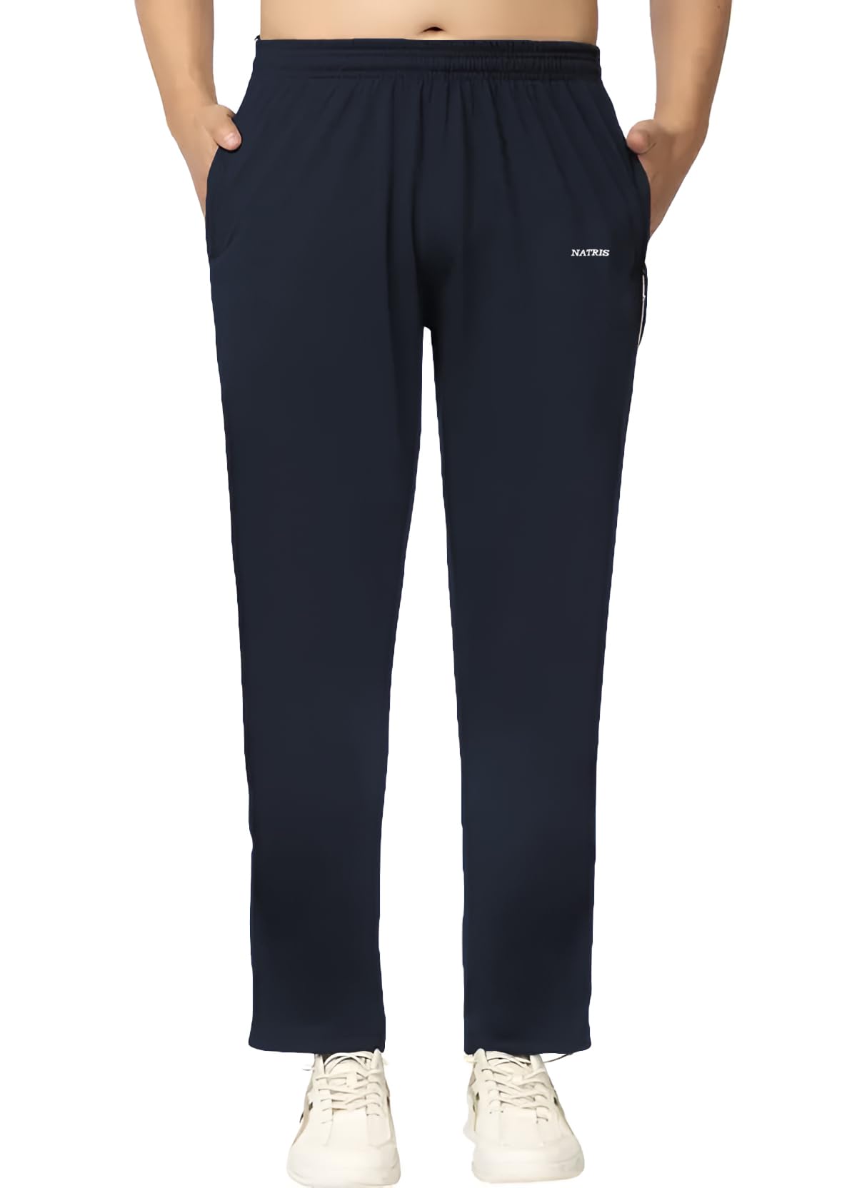 Men's Stylish Cotton Track Pants | Gym Joggers | Casual Sports Lower for Men | Stretchable & Comfortable Fit_L MLWR 139 Navy-image-6