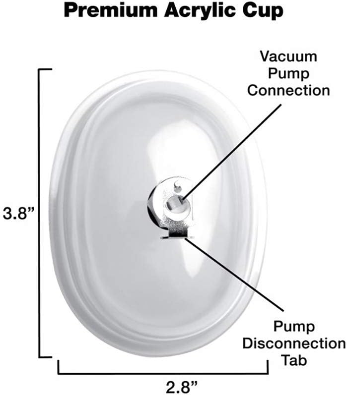 Small Vaginal 3.8 inch Pumping Cup Attachment