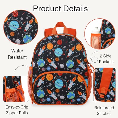Image of Boys Girls Kids Backpack 3-6: Travel Bag for Preschool Kindergarten, Cute Planet Bookbag for Toddler