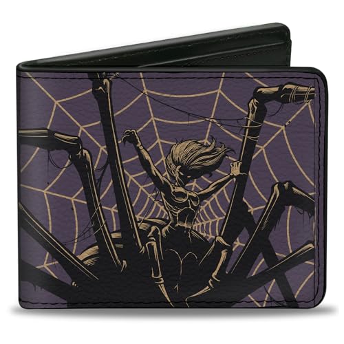 Buckle-Down Wizards of the Coast Wallet, Bifold, Dungeons and Dragons Drider Disobedience Punishable by Death, Vegan Leather