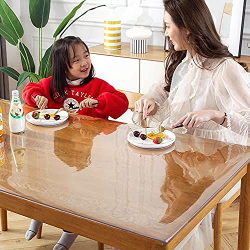 Nappe en plastique transparent solide PVC imperméable protection de table