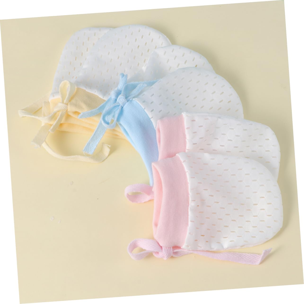 8-Piece Set of Baby Anti-Scratching Gloves Newborn Protection Mittens Soft Silk Baby Gloves for Infant Face Protection Suitable for Boys and Girls