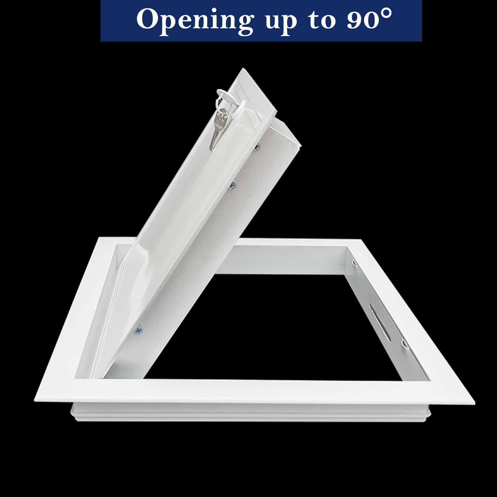 Trampilla Pladur Panel de Acceso a Pared y Techo con Cerradura y Llave, Trampilla Metálica de Acceso para Fontanería y Cableado, Trampilla de Inspección Impermeable para Baño, Ducha y Garaje(35x45cm(1