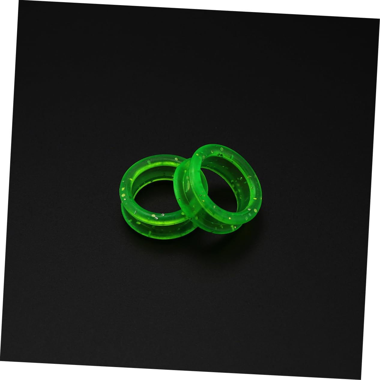 VICASKY 16Pcs Non Skid Hairdressing Scissor Finger Rings for Pets Grooming Flexible Finger Inserts for for Home Salon Use