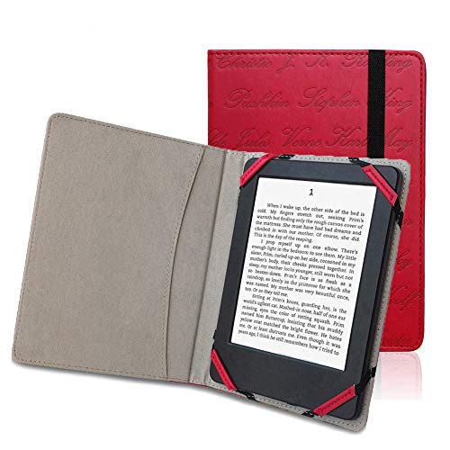 Funda de Piel sintética Estilo Libro para Lector de Libros electrónicos de 6 Pulgadas para...