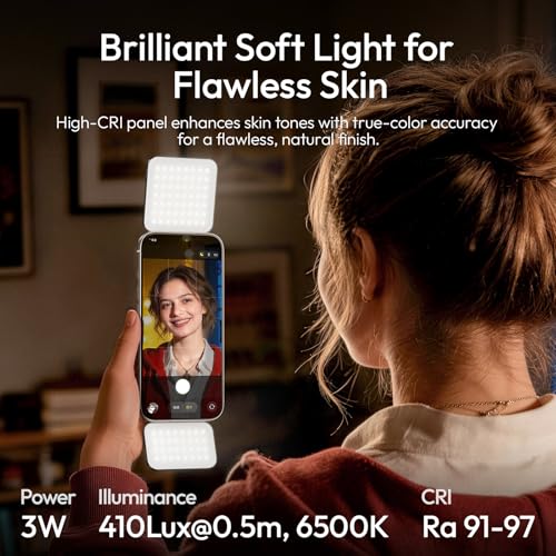 Lampe Selfie iPhone 17 Magsafe Éclairage LED Téléphone Portable Extensible ULANZI GL01