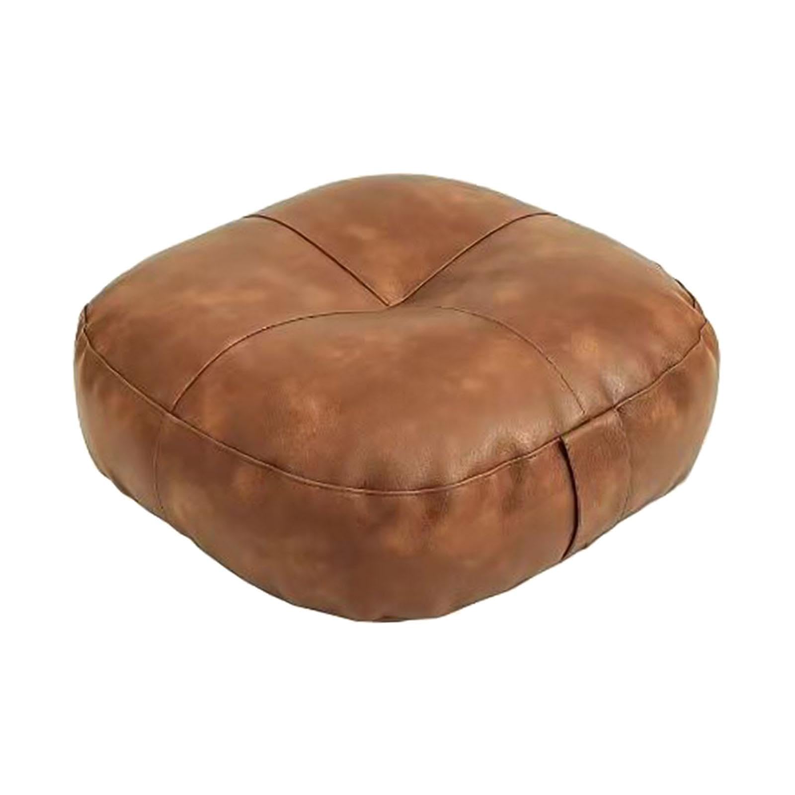 CALANDIS™ Round Floor Pillow Decorative Ottoman Pouf for Balcony Adults Indoor Outdoor Orange | Pillows | Home D?©cor-image-47