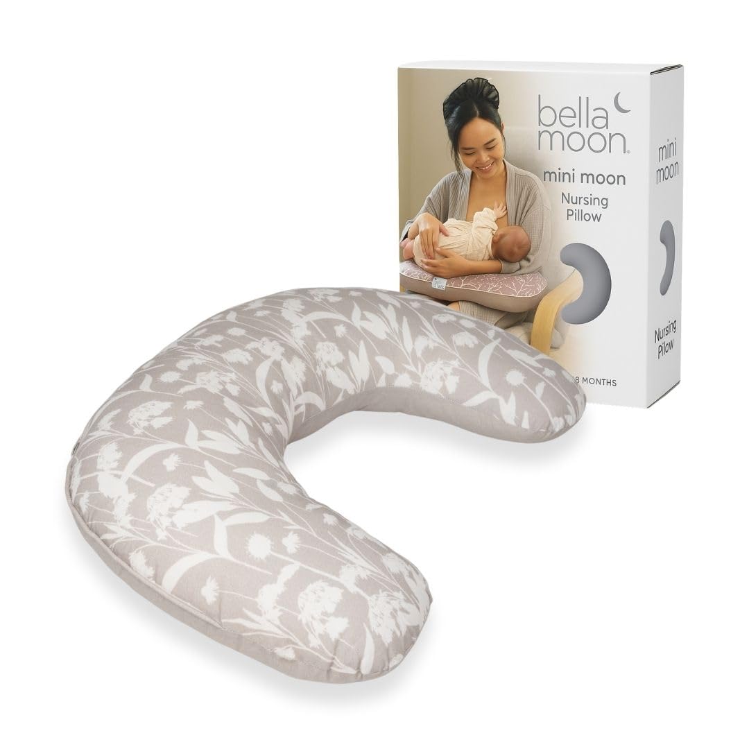 BellaMoon Mini cuscino per allattamento, cuscino di supporto per l'allattamento al seno per mamme, cuscino per maternità e gravidanza, che dorme sul fianco e supporto per le braccia, set essenziale
