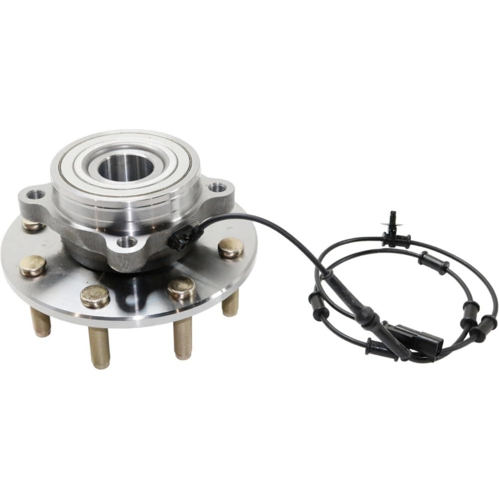 Autoround 515148 4WD Rodamiento De Rueda Delantera Y Conjunto De Cubo Compatible Con Ram 2500/3500 2012-2013, 8 Lengüetas Con ABS, Juego De 2